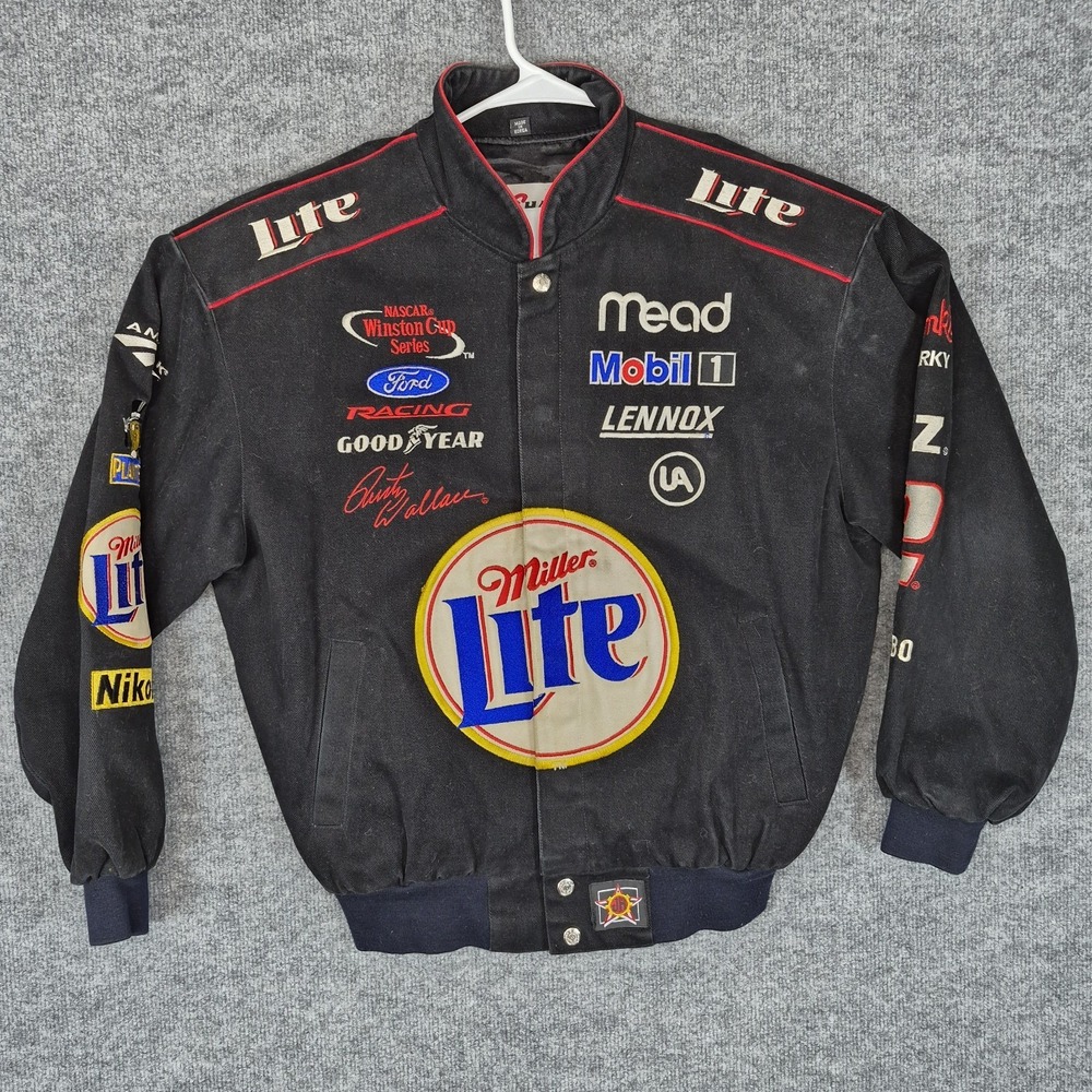 Vintage 1990s Nascar Miller Light Chase Authentic Racing Drivers Line Men's S